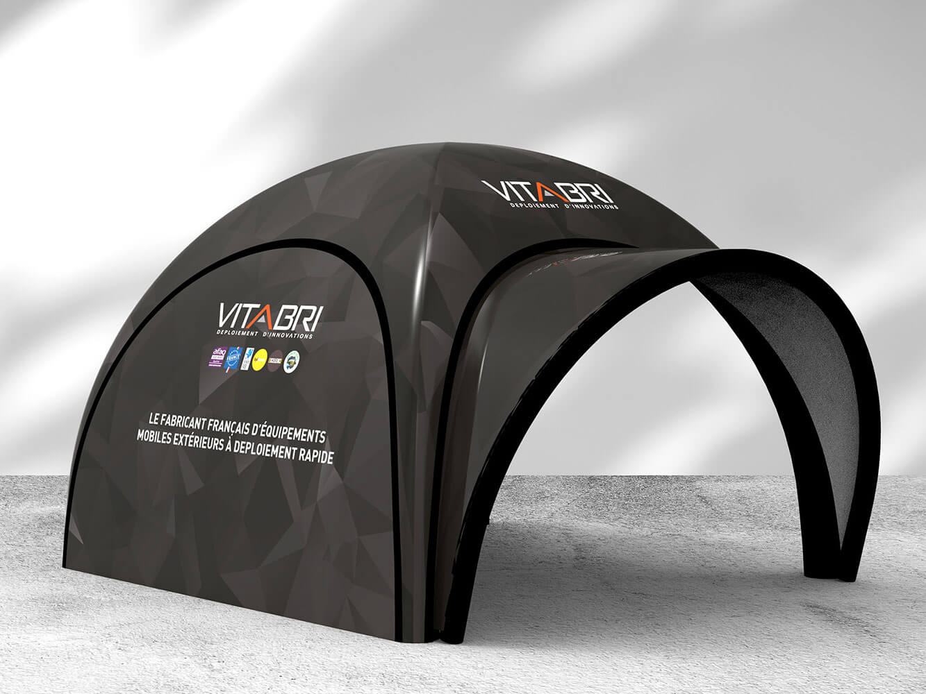 Tente paddock personnalisable de qualité professionnelle - modèle v2 vitabri